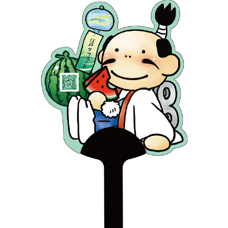 ダイカット紙製のオリジナルうちわ