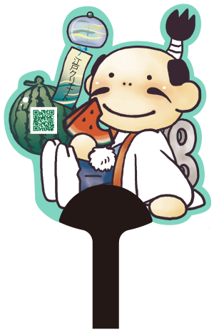 オリジナル形状うちわ表