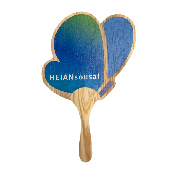 木製ダイカットオリジナルうちわ